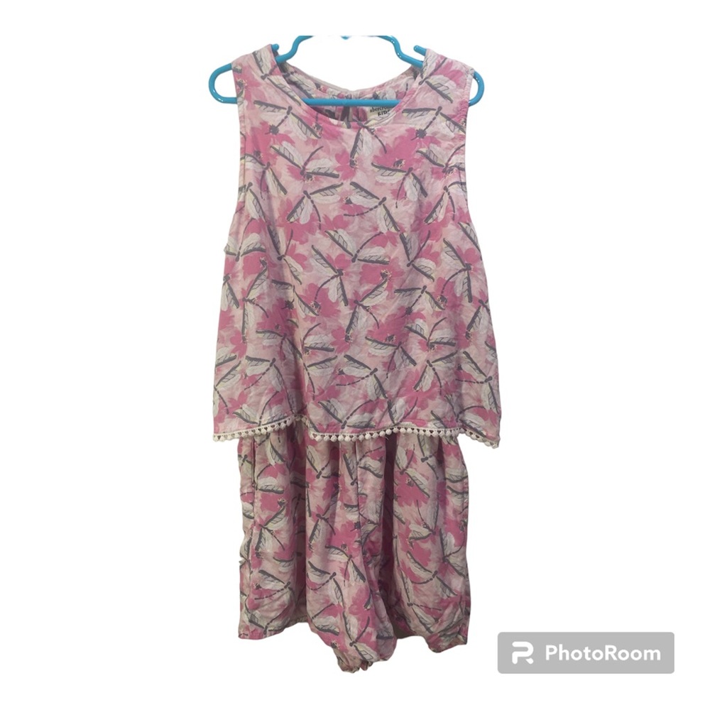 Abercrombie kids girls dragonfly romper size 13/14